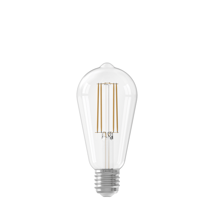 Calex Warm Filament LED Lamp - E27 - ST64 - Clear - 3.5W - Dimmable