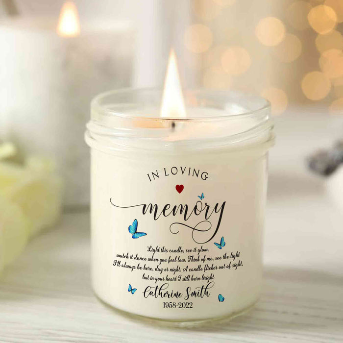 Candle Memorial Gifts for Loss of Father, Remembrance Gift for Loss of Father/Mother, best gifts in memory of a loved one