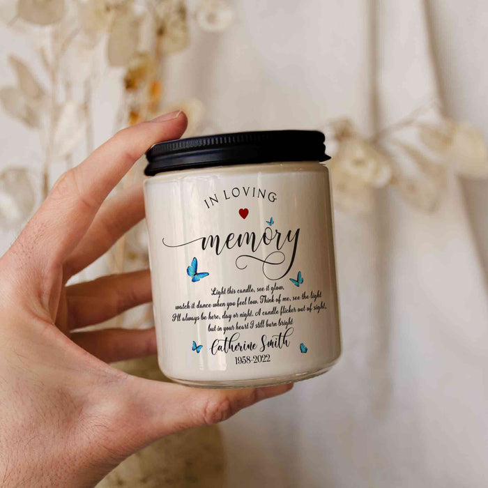 Candle Memorial Gifts for Loss of Father, Remembrance Gift for Loss of Father/Mother, best gifts in memory of a loved one