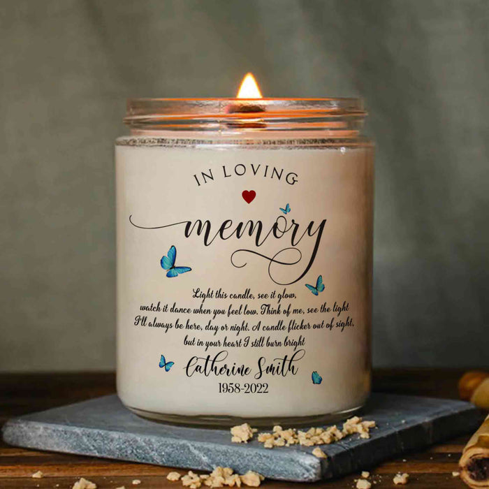 Candle Memorial Gifts for Loss of Father, Remembrance Gift for Loss of Father/Mother, best gifts in memory of a loved one