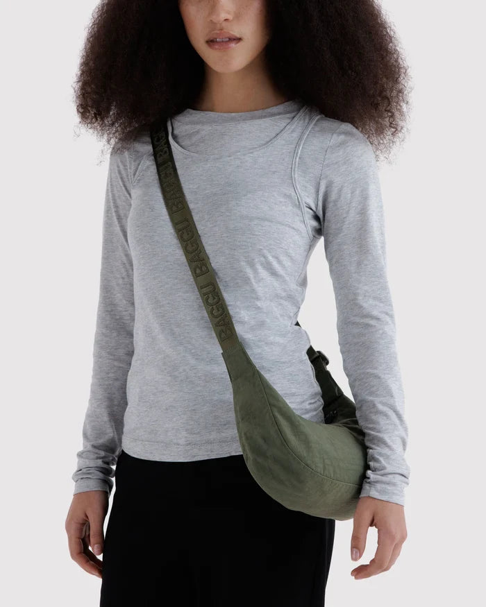 Caper Small Crescent Bag