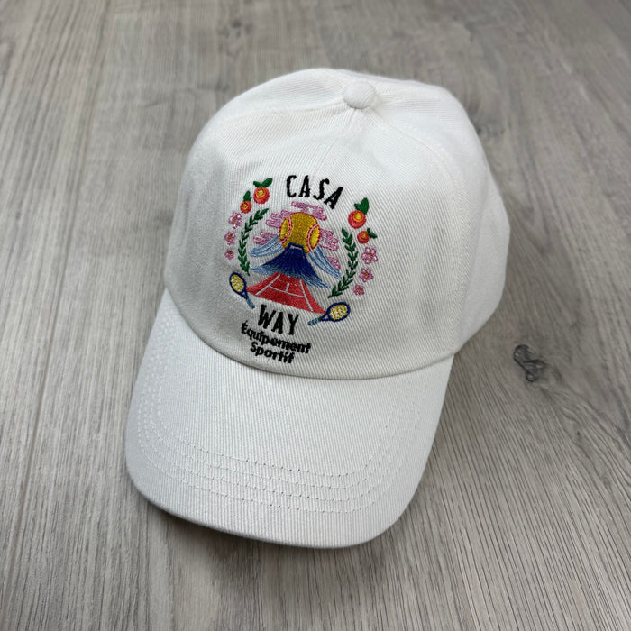 Casablanca 'Casa Way' Baseball Cap - White