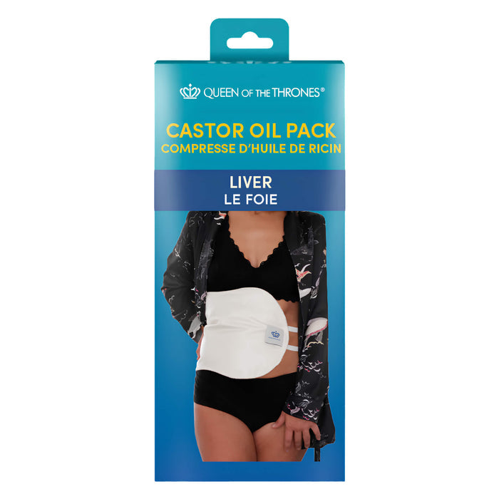 Package  of Queen Of The Thrones Liver Castor Oil Pack: PACK ONLY – Castor Oil sold separately.
