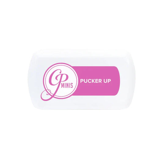 Catherine Pooler - Date Night CP Minis has 8 gorgeous vibrant colors wrapped up in a mini sized* ink pad that takes up less space and are perfect for on the go! Pucker Up, Do-Si-Do, Catching Rays, Chiffon, In the Park, Cummerbund, Serenade, Drive-In. Available at Embellish Away located in Bowmanville Ontario Canada. Pucker Up