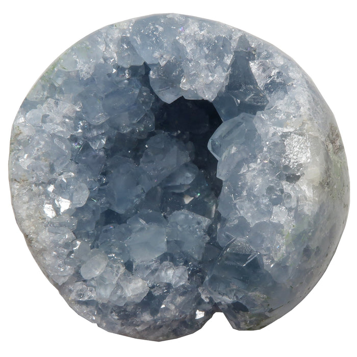 blue celestite geode ball