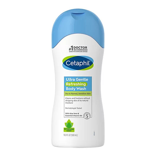 CETAPHIL Ultra Gentle Refreshing Body Wash Dry to Normal to Sensitive Skin غسول الجسم للبشرة الجافة و العادية و الحساسة من سيتافيل