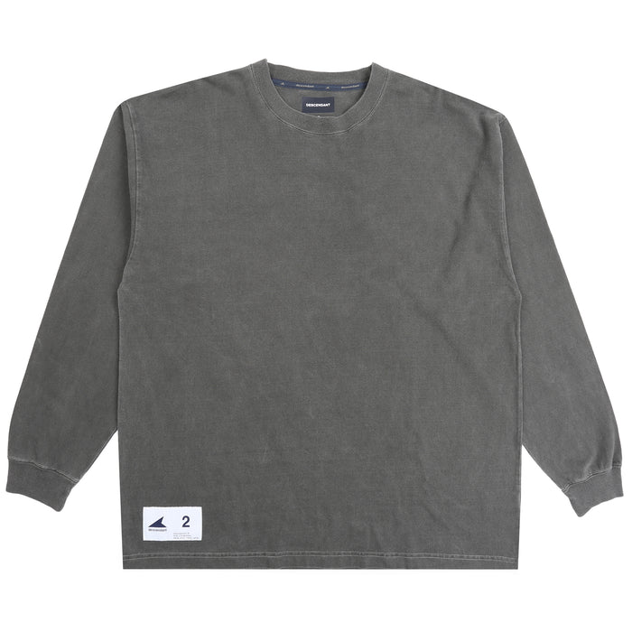 Cetus Pigment Dye LS T-Shirt  - Black