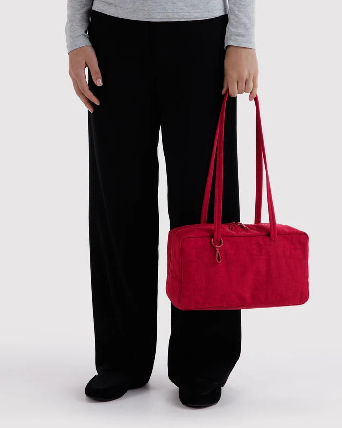 Cherry Nylon Bowler Bag