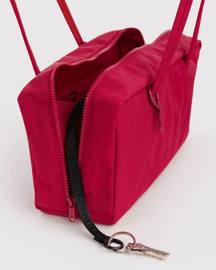 Cherry Nylon Bowler Bag