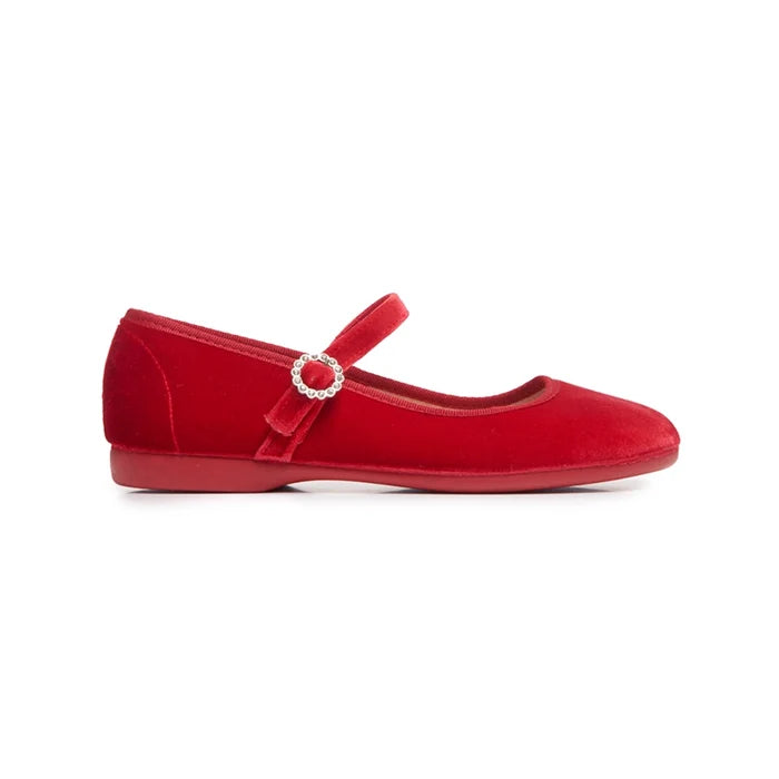Children Chic Holly Red Suede Mary Jane