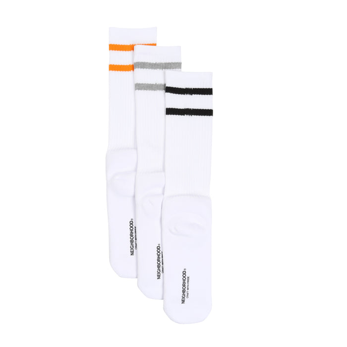 Classic 3 Pck Socks - White