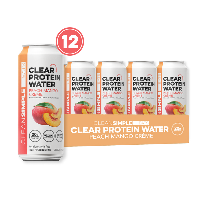 Clear Protein Water: Peach Mango Creme
