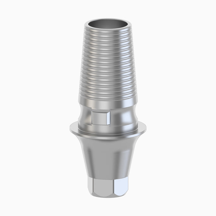 Conical TiBase Abutment, Round, Engaging, H6.0, C1.0 mm