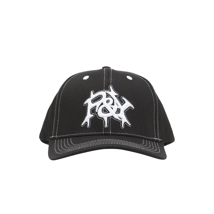 Contrast Baseball Cap - Black