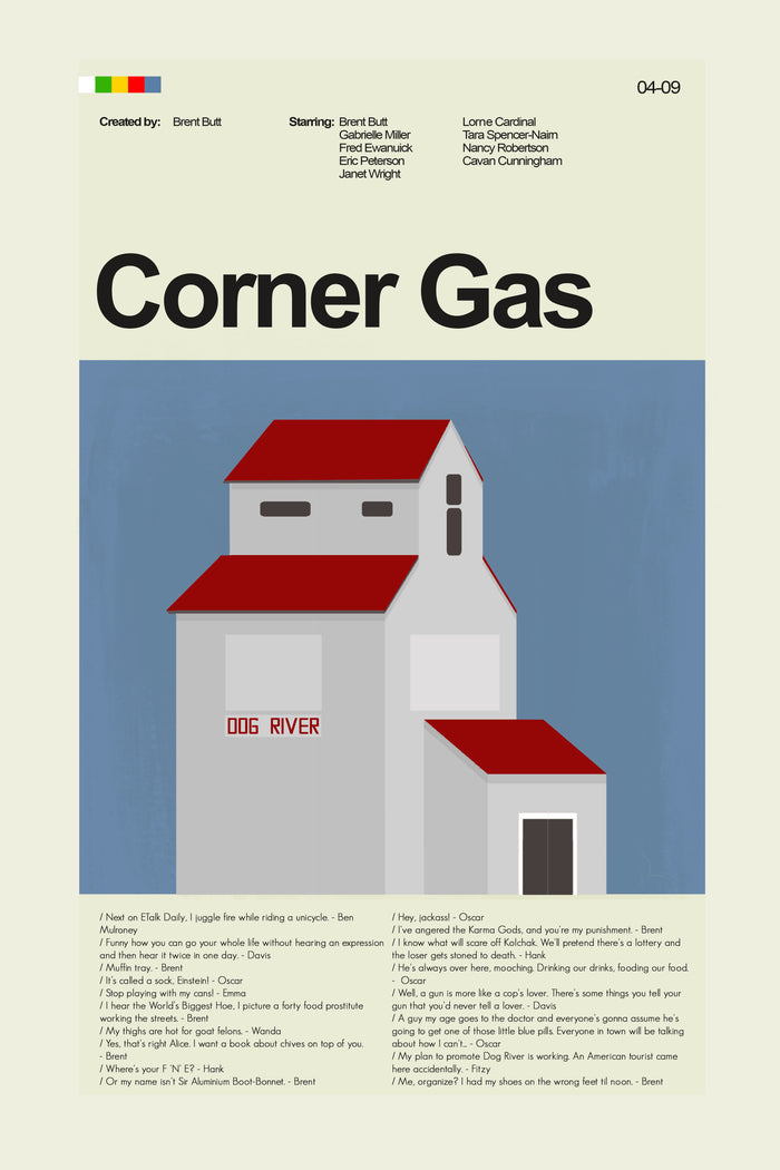 Corner Gas - Dog River Grain Elevator | 12"x18" Print Only