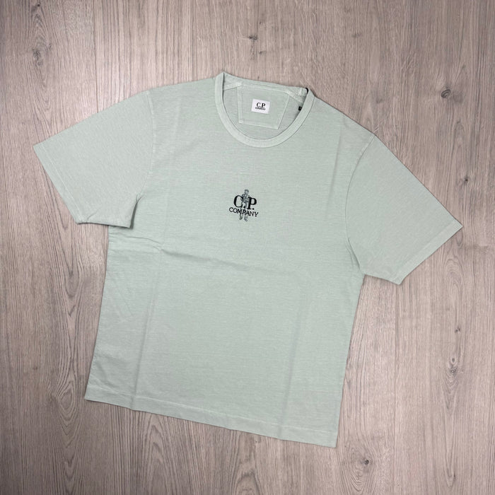 CP Company Embroidered Sailor T-Shirt - Misty Blue