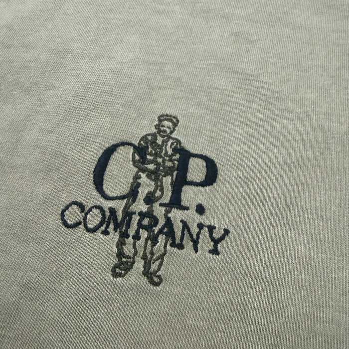 CP Company Embroidered Sailor T-Shirt - Moss Gray