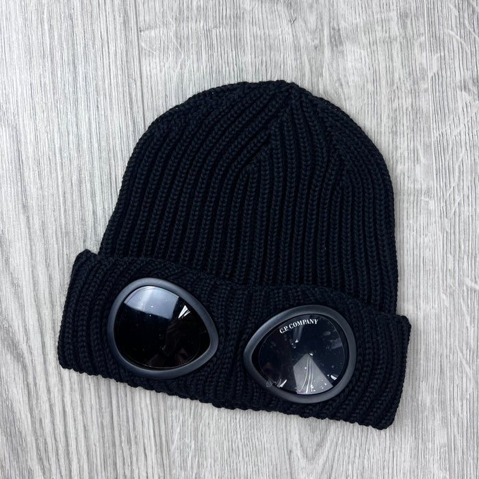 CP Company Goggle Beanie - Black
