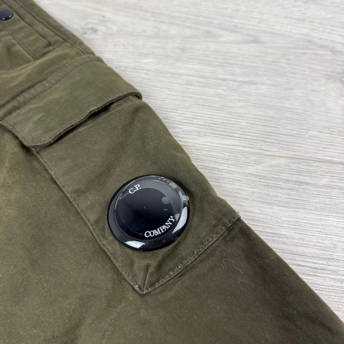 CP Company Junior Cargo Trousers - Ivy Green