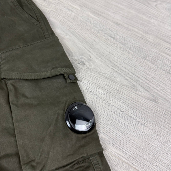 CP Company Junior Cargo Trousers - Ivy Green
