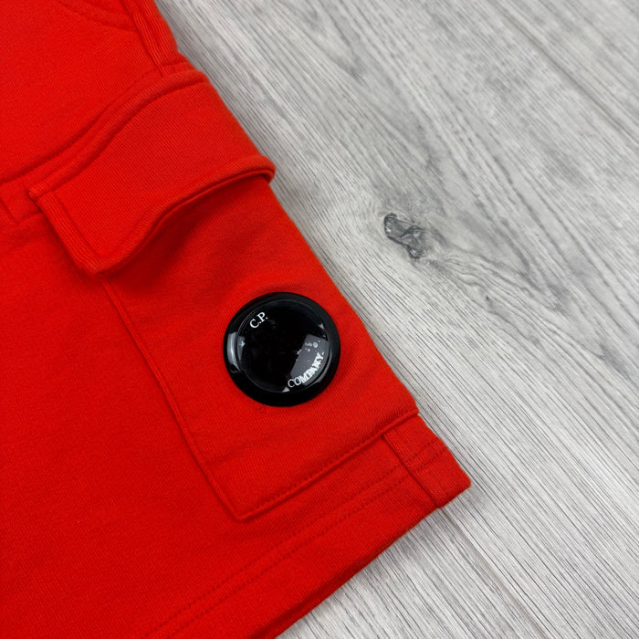 CP Company Junior Jersey Shorts - Fiery Red
