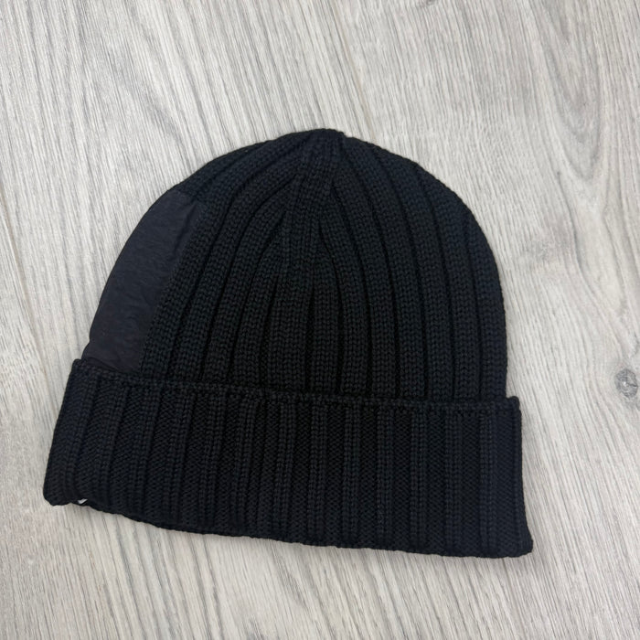 CP Company Lens Beanie - Black