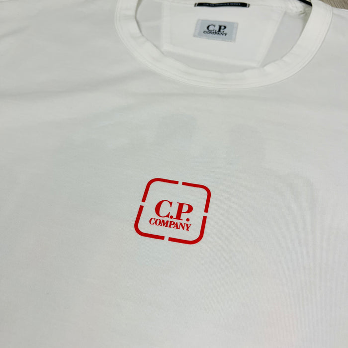 Men's CP Company Metropolis T-Shirt in Gauze White. On sale at Open Attire.