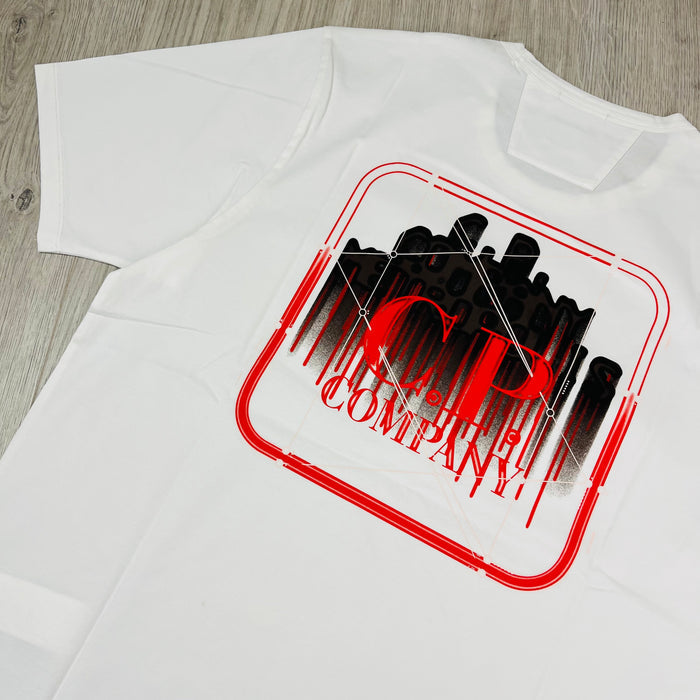 Men's CP Company Metropolis T-Shirt in Gauze White. On sale at Open Attire.