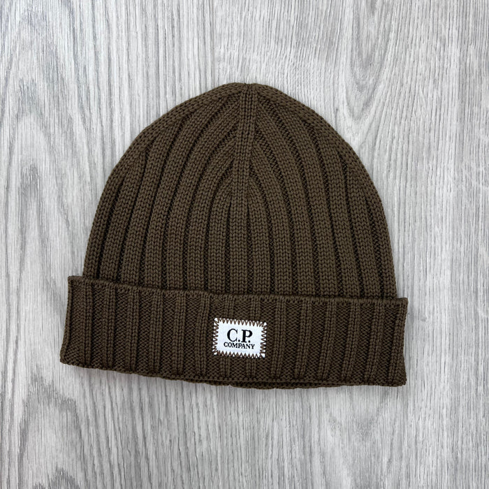 CP Company Patch Beanie - Ermine