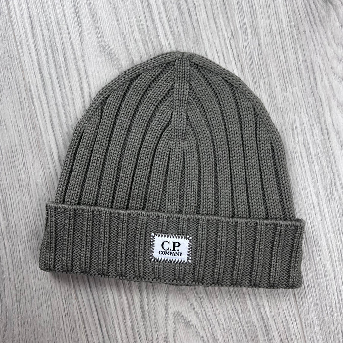 CP Company Patch Beanie - Fallen Rock