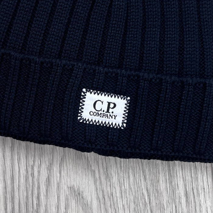 CP Company Patch Beanie - Navy