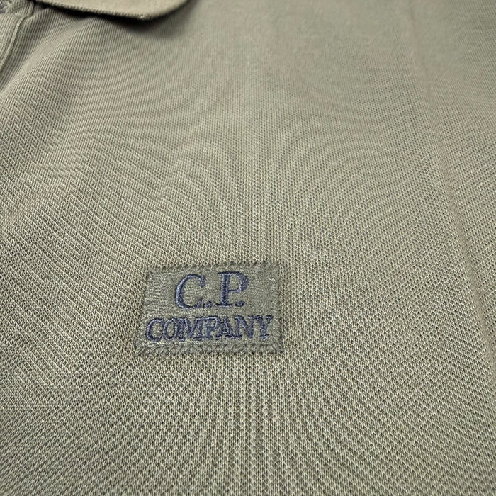 CP Company Piquet Polo Shirt - Ivy Green