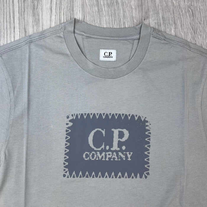 CP Company Stamp T-Shirt - Flint Grey