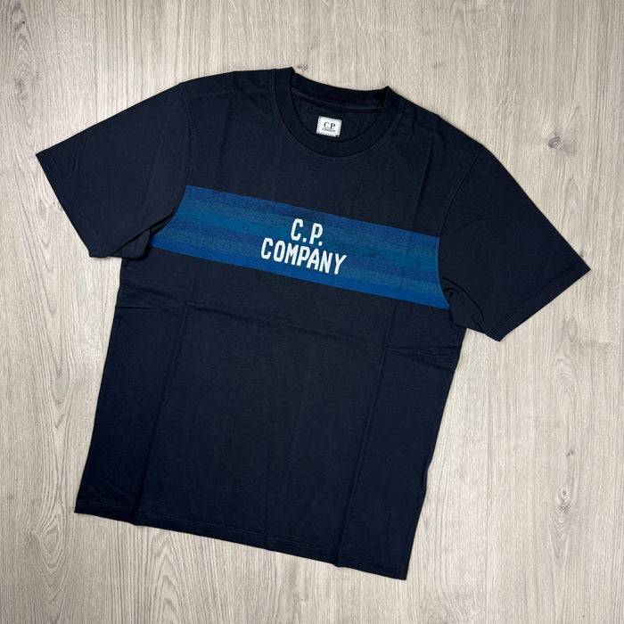 CP Company Striped T-Shirt - Navy