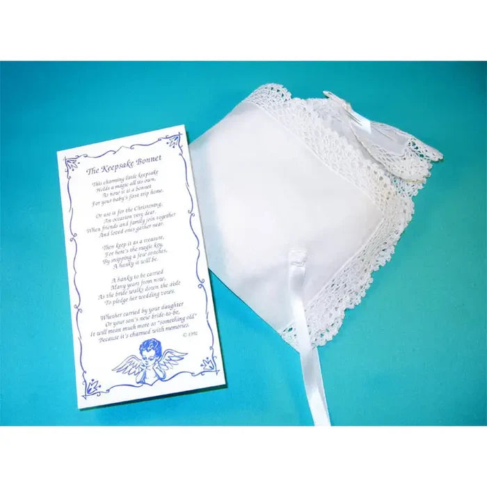 Crocheted Edge Keepsake Bonnet
