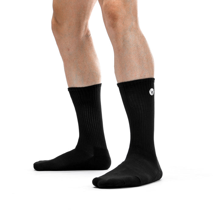 Daily Stride Ribbed Comfort Crew Socks 2 Pack - IRONGEAR Fitness