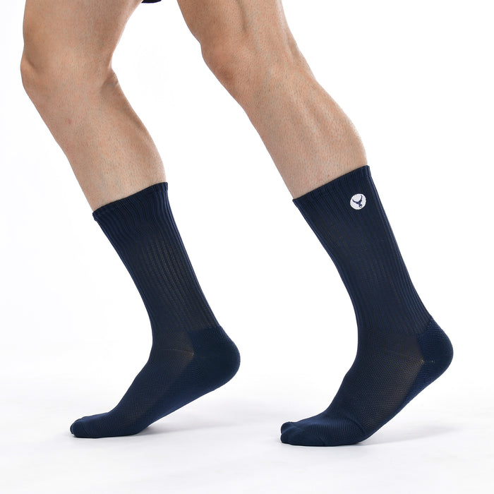 Daily Stride Ribbed Comfort Crew Socks 2 Pack - IRONGEAR Fitness