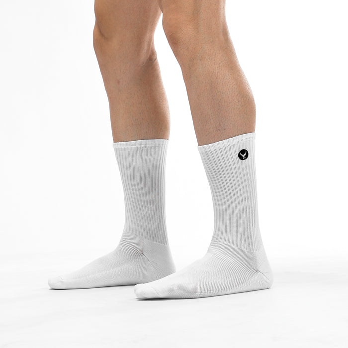 Daily Stride Ribbed Comfort Crew Socks 2 Pack - IRONGEAR Fitness