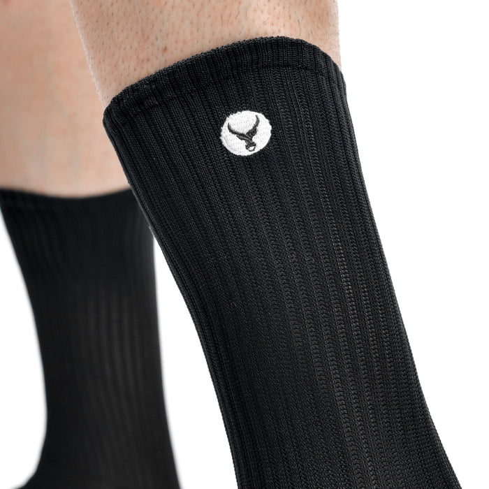 Daily Stride Ribbed Comfort Crew Socks 2 Pack - IRONGEAR Fitness