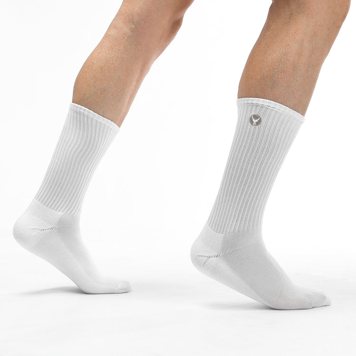 Daily Stride Ribbed Comfort Crew Socks 2 Pack - IRONGEAR Fitness