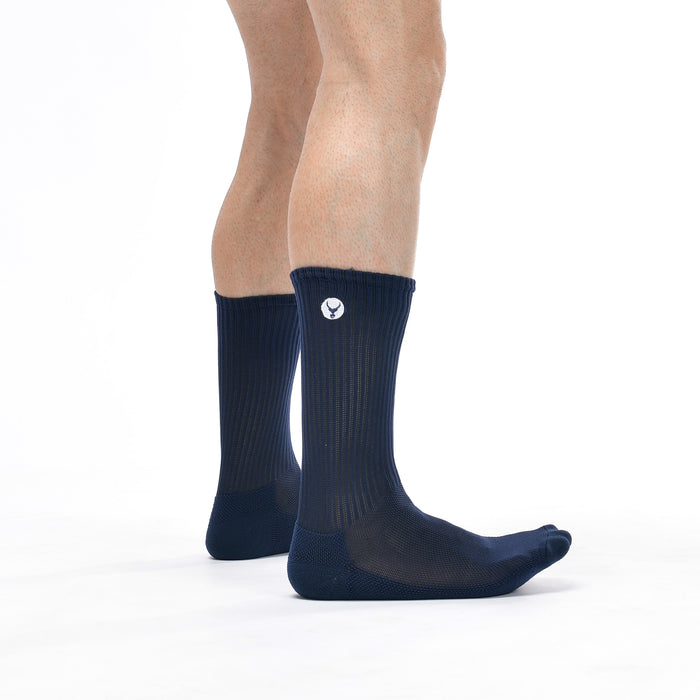 Daily Stride Ribbed Comfort Crew Socks 2 Pack - IRONGEAR Fitness