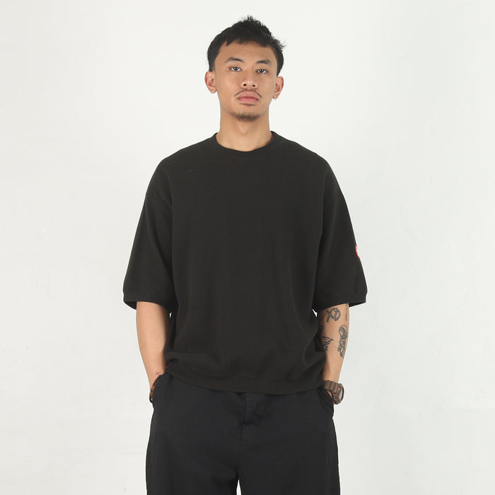 DBL Knit SS Crewneck - Black