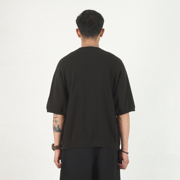 DBL Knit SS Crewneck - Black