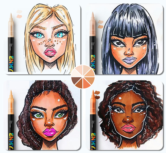 Direct Liquid Acrylic Paint Marker  Permanent, Fast-Drying for Rock, Canvas & Wood