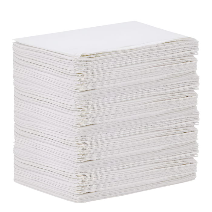 Disposable Dental Bibs - 3 ply - 33x45.5cm - White (125pcs )