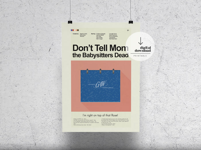 Don't Tell Mom the Babysitter's Dead | DIGITAL ARTWORK DOWNLOAD