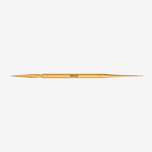 Gold tool with 'Navy' branding on a white background