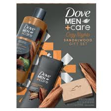 DOVE MEN + Care Cozy Nights Sandalwood Gift Set مجموعة العناية بالجسم للرجال من دوف