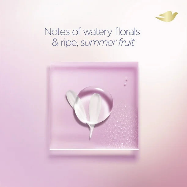 DOVE Vitality Renewal promotes firmer supple skin body wash 4% pro restoring serum with collagen غسول الجسم من دوف