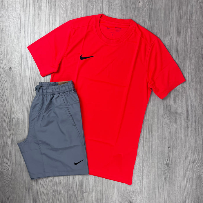 Nike 'Dri-Fit' Pocket Set - Crimson/Grey